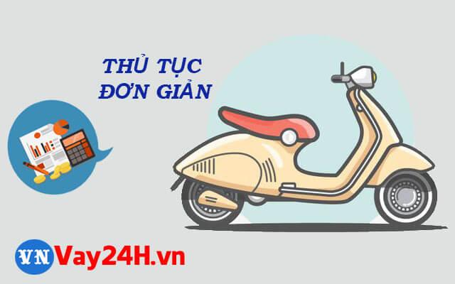 Thủ tục vay tiền bằng cavet xe m&aacute;y