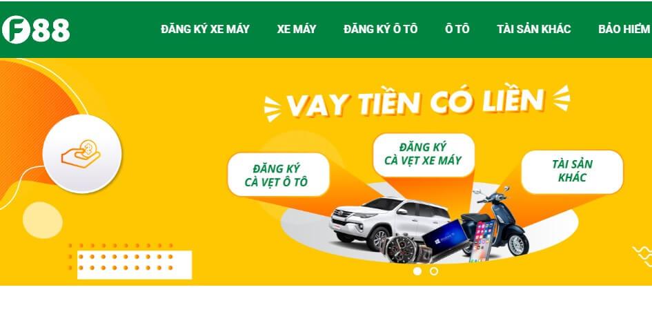 vay tiền f88 bằng đăng k&yacute; xe m&aacute;y