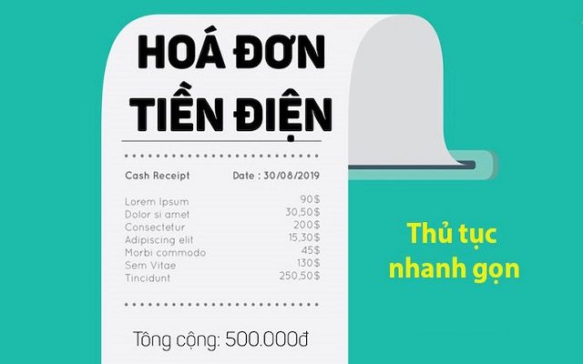 Điều kiện vay tiền theo h&oacute;a đơn tiền điện đơn giản v&agrave; nhanh ch&oacute;ng