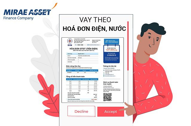 Mirae Asset l&agrave; c&ocirc;ng ty t&agrave;i ch&iacute;nh chuy&ecirc;n cho vay tiền theo h&oacute;a đơn tiền điện uy t&iacute;n