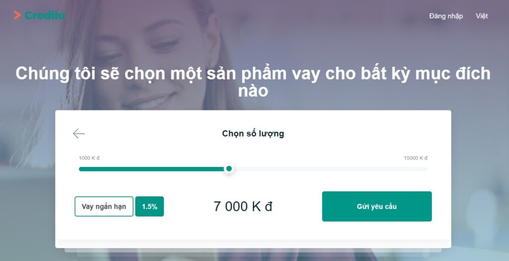 Hướng dẫn đăng k&yacute; vay tiền credilo
