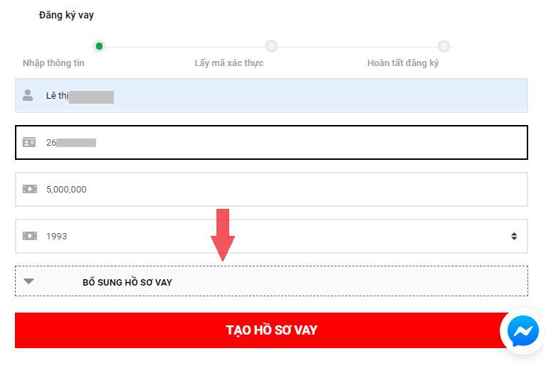 Bổ sung thông tin hồ sơ vay vốn Bổ sung thông tin hồ sơ vay vốn