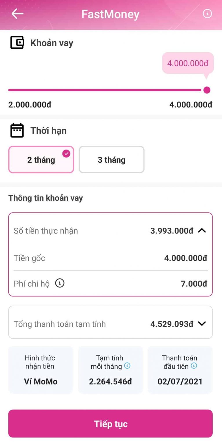 Đăng ký hạn mức vay phù hợp Đăng ký hạn mức vay phù hợp